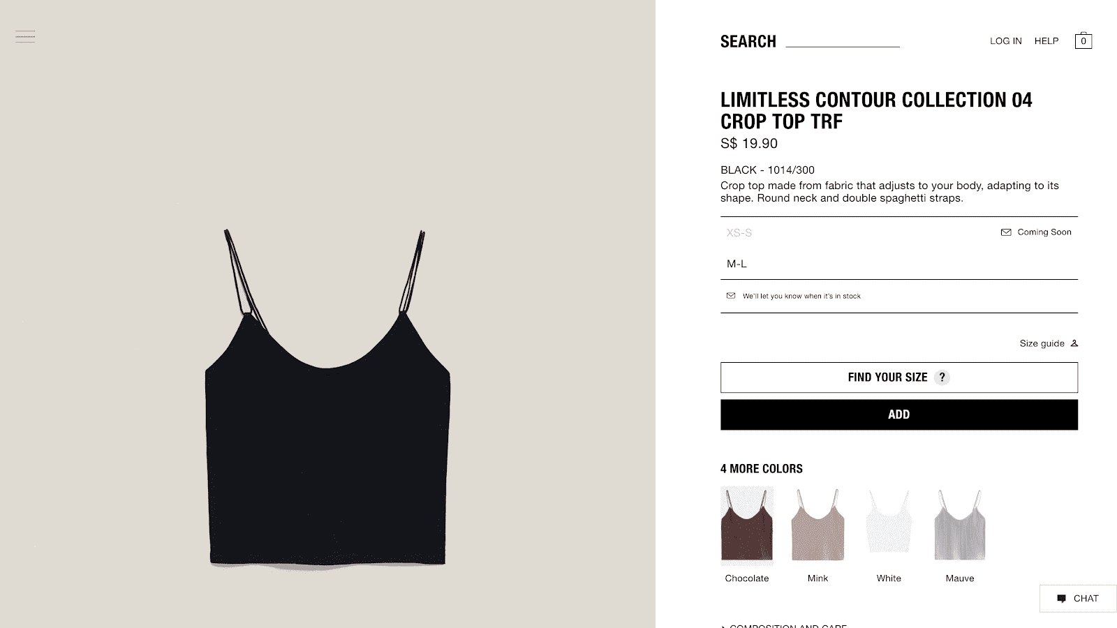 Tradezy_np - Limitless contour collection crop top by ZARA