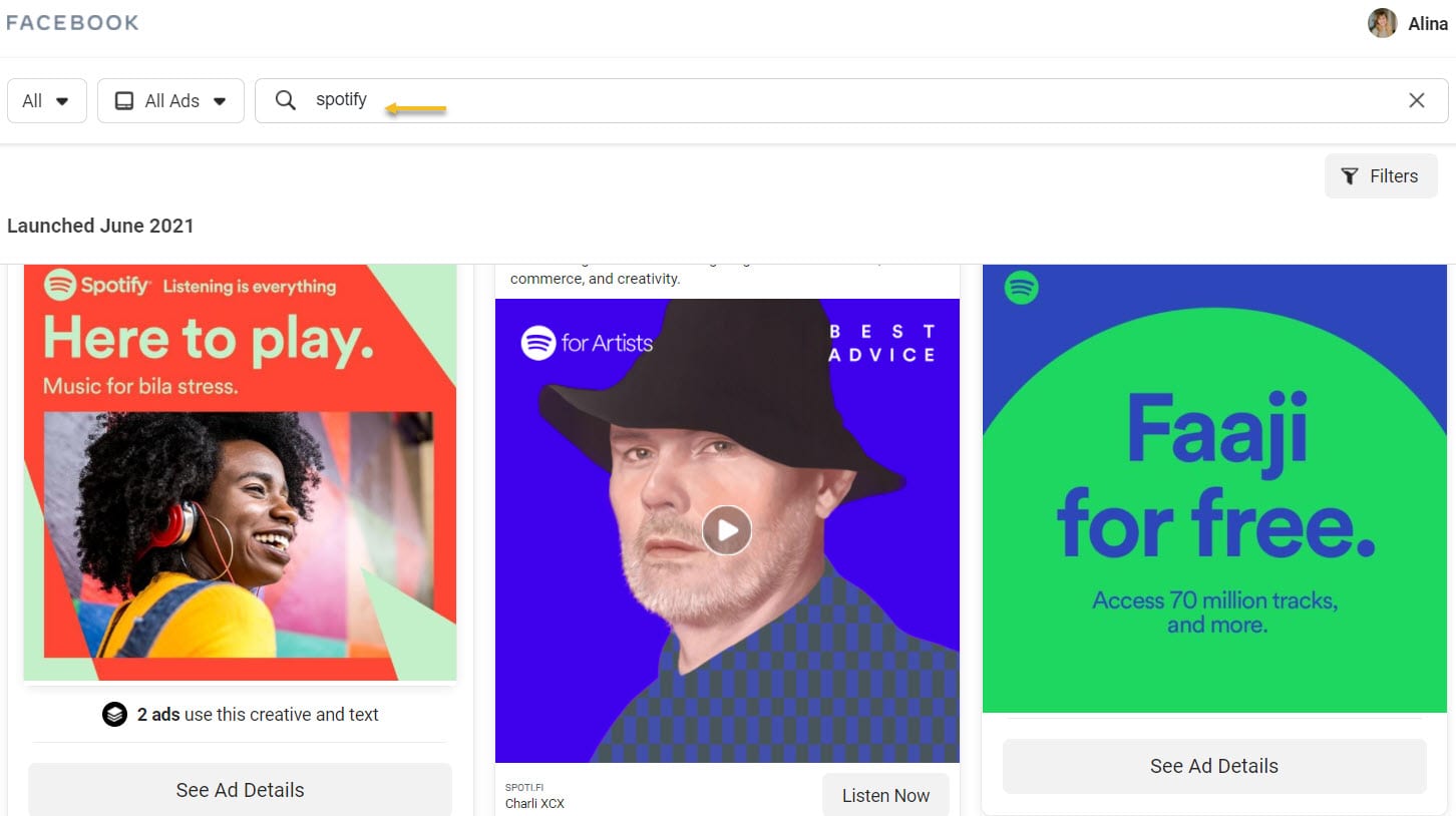 Spotify ads