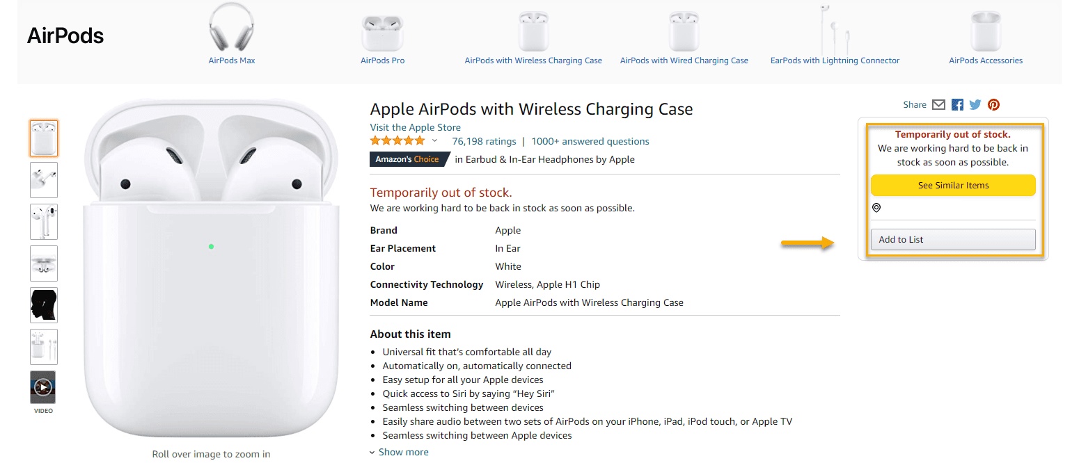 amazon airpods example