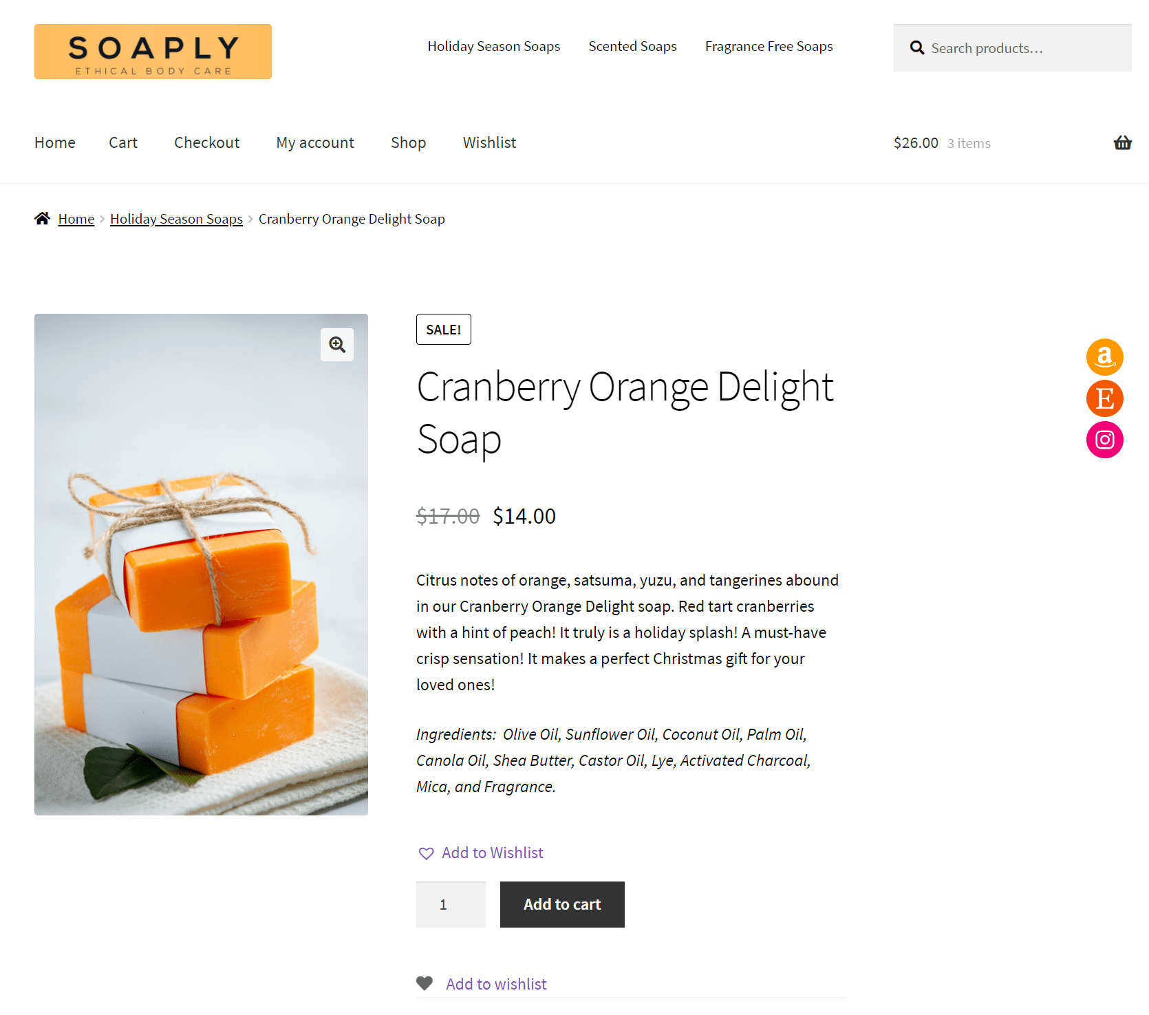 soaply product page