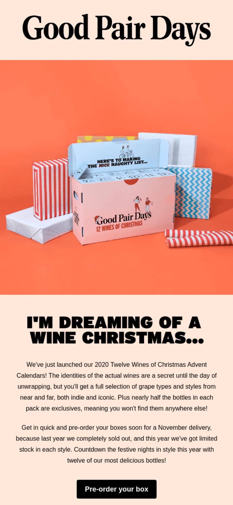 good pair days christmas marketing campaign 