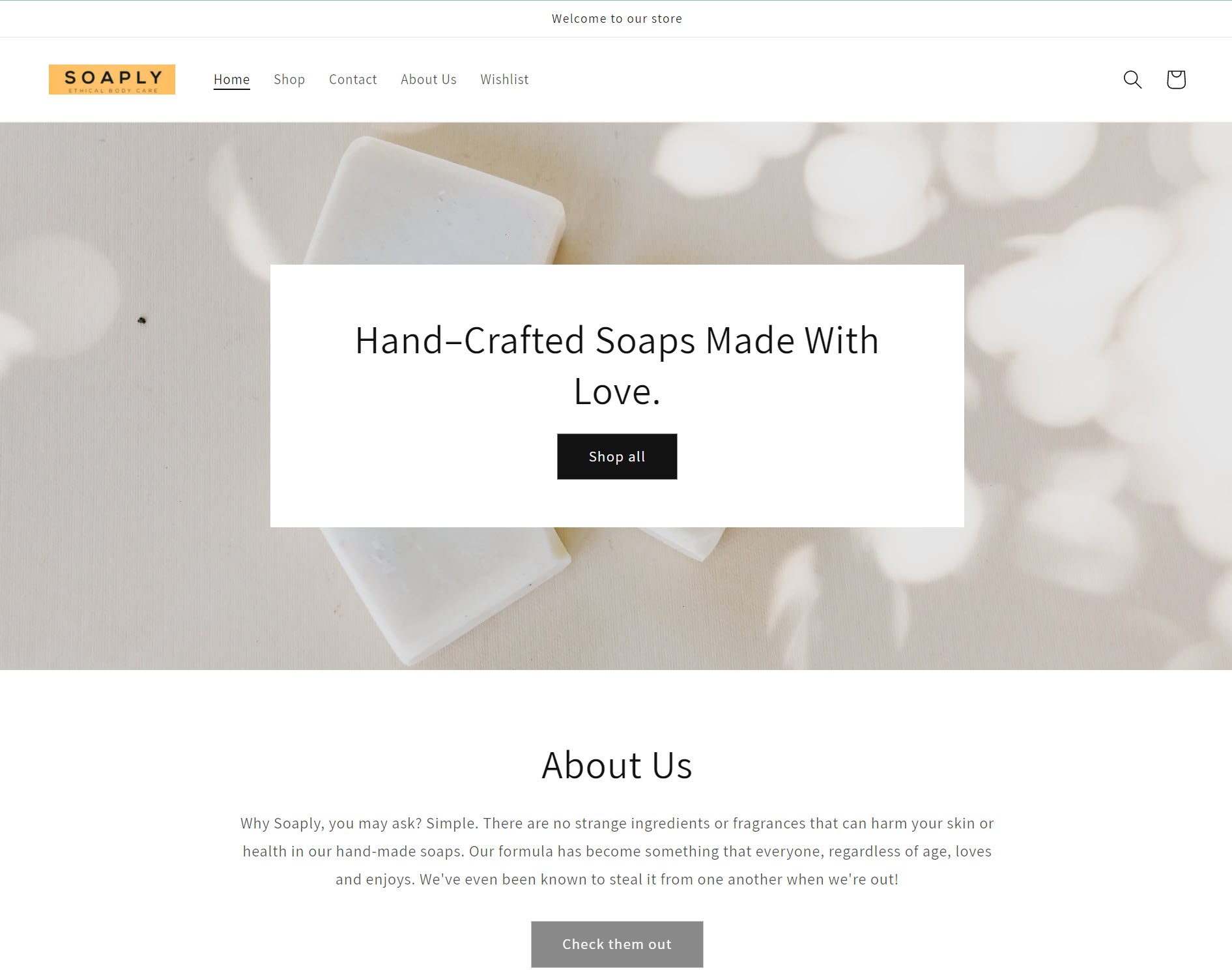soaply created with shopify
