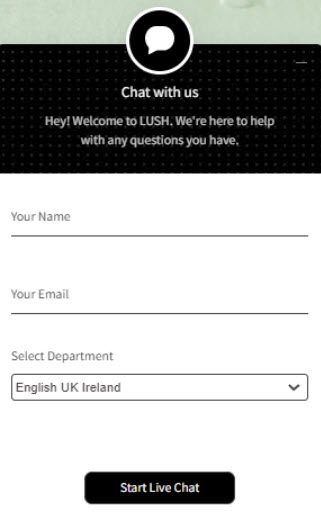 lush live chat