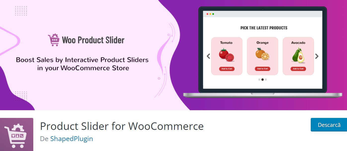 product slider for woocommerce