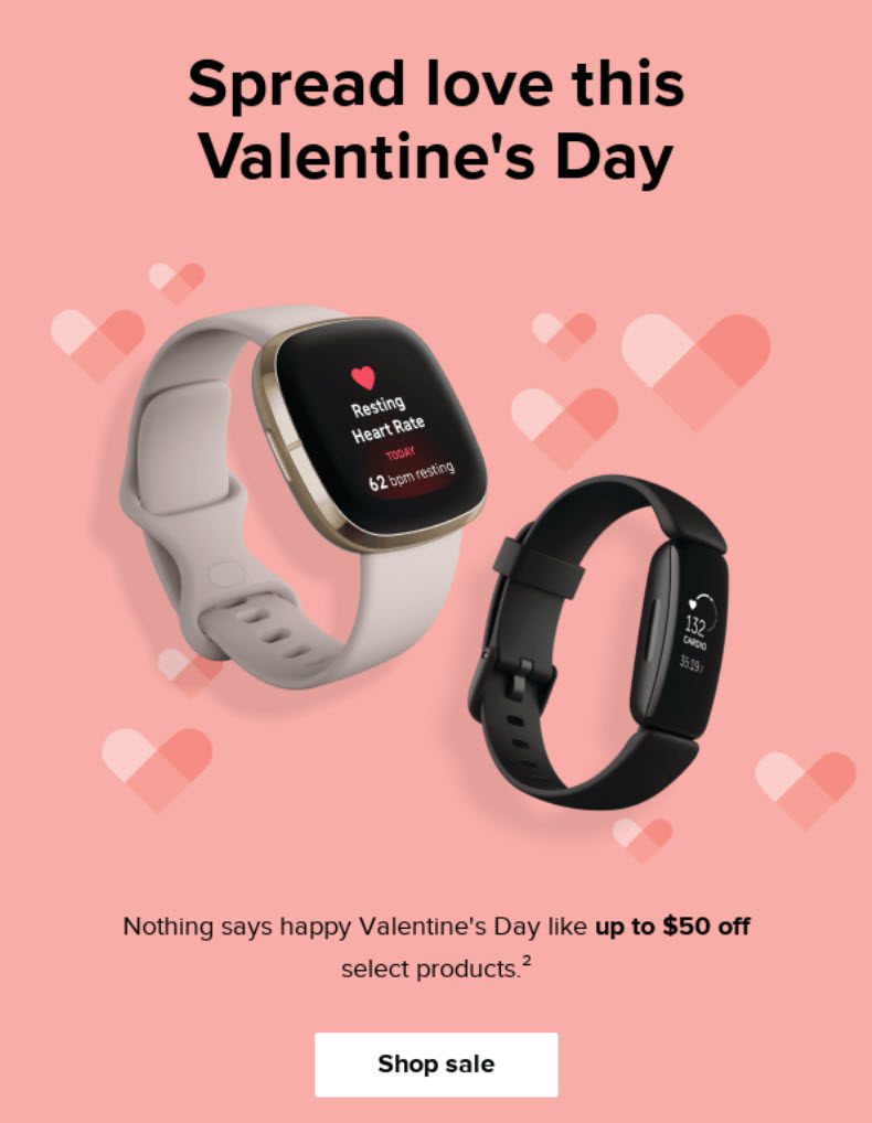 fitbit valentine's day marketing campaign 