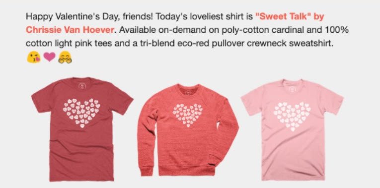 cotton bureau valentine's day marketing campaign 