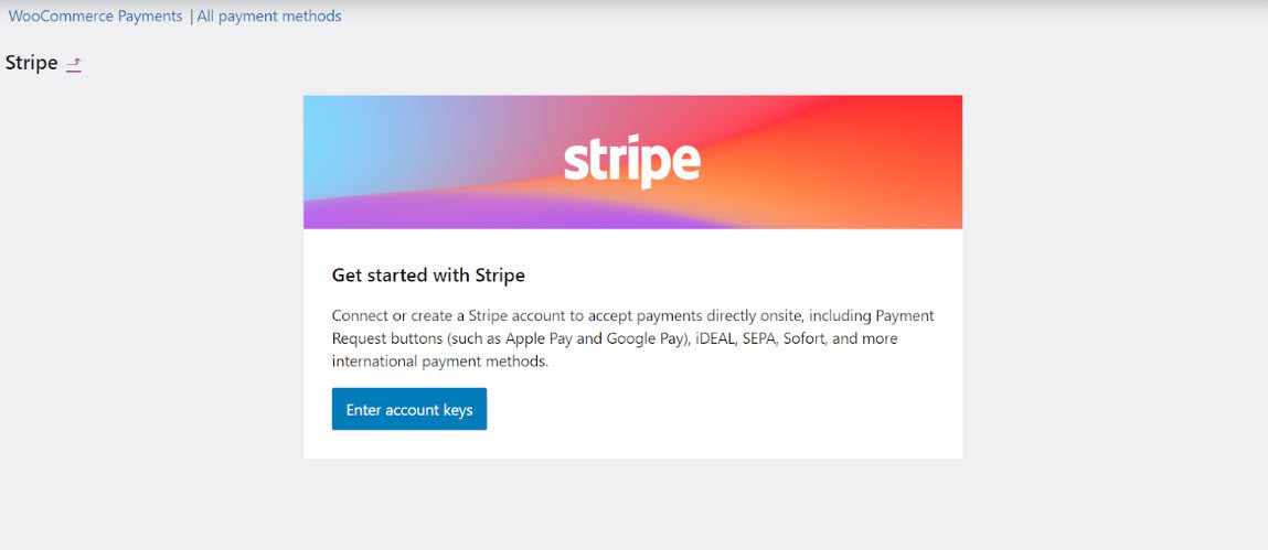 get started with stripe