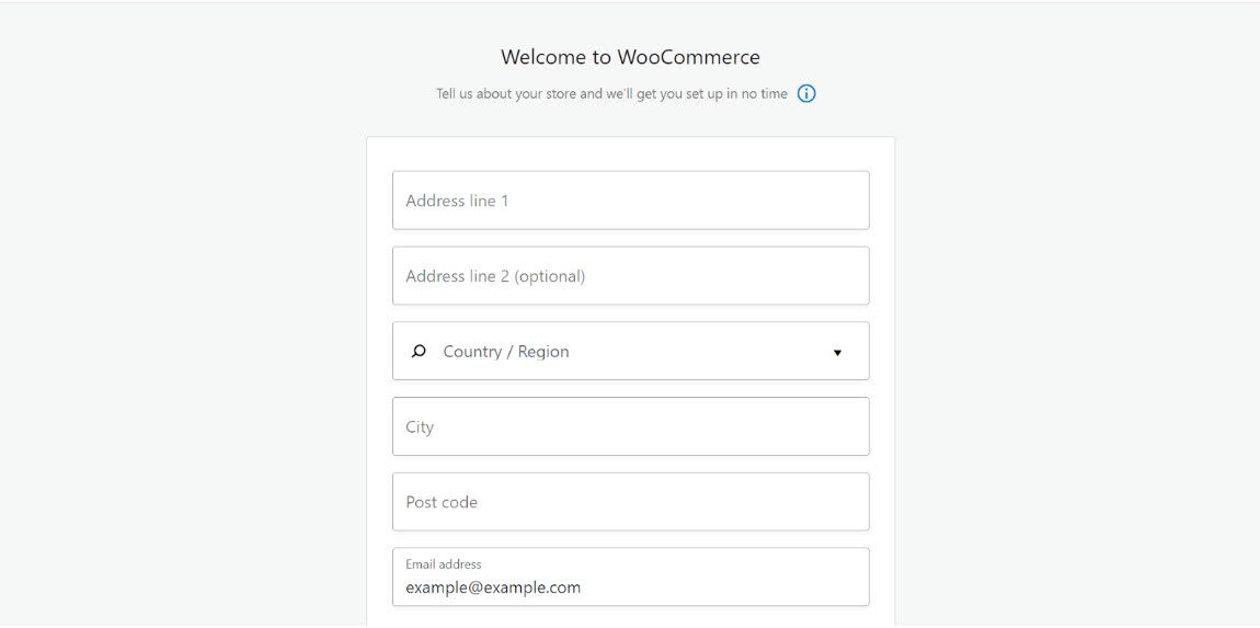 set up woocommerce