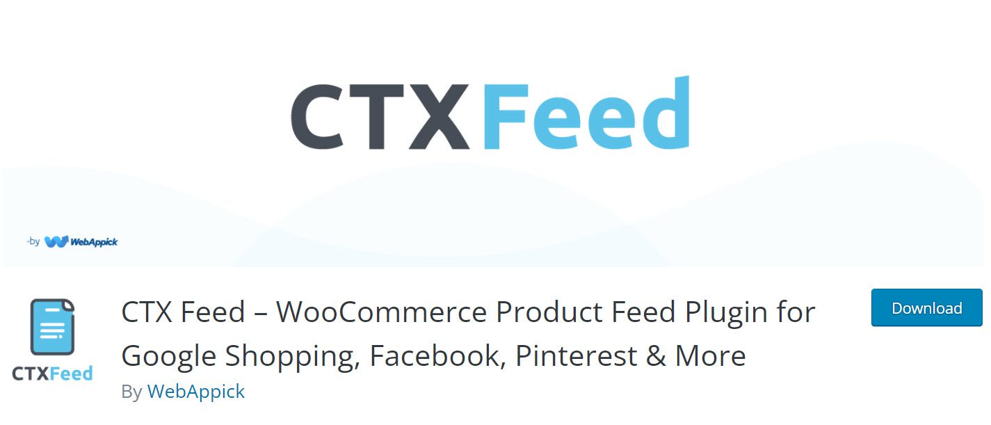 ctx feed woocommerce product feed plugin 