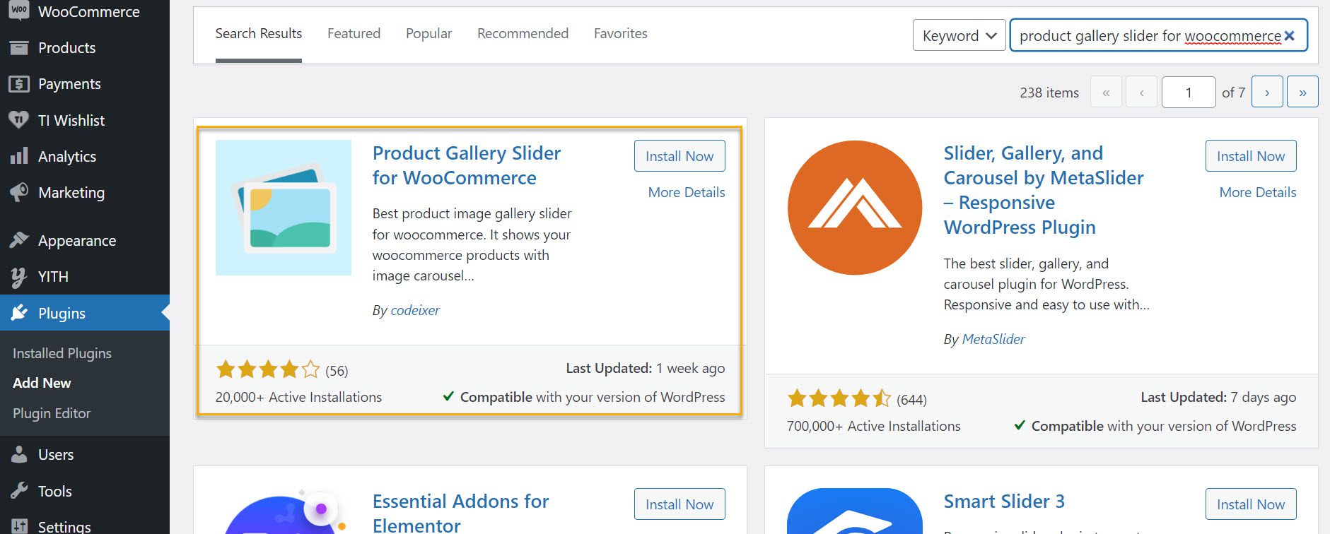 install product gallery slider for woocommerce