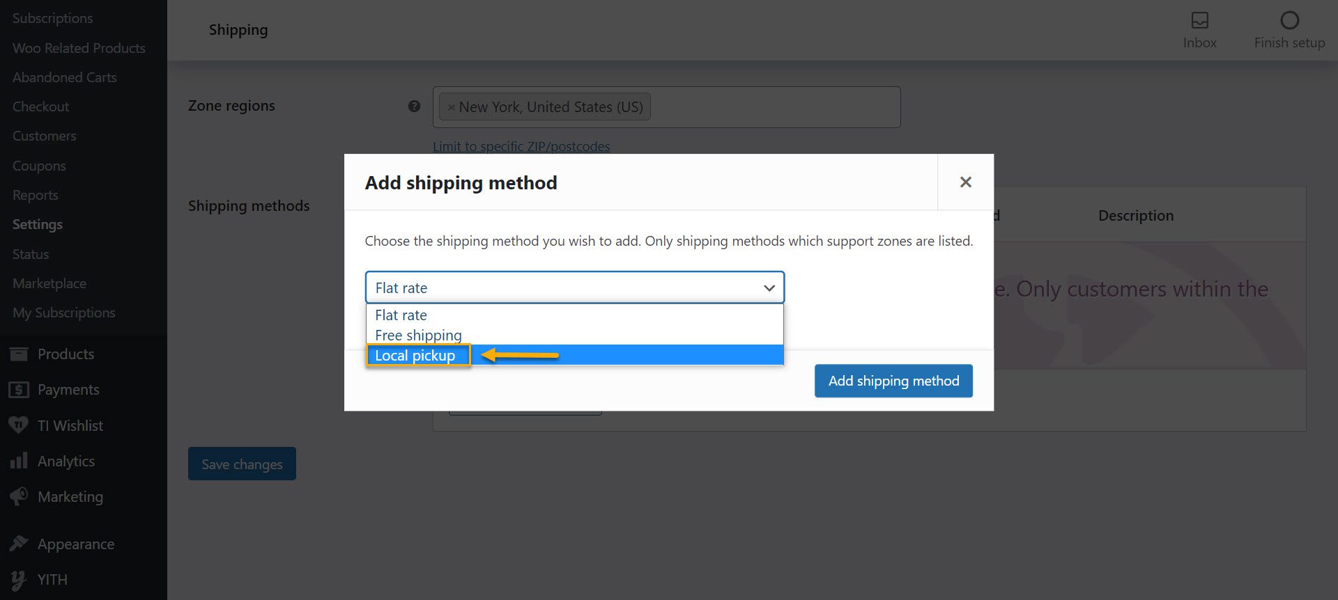 add shipping method 