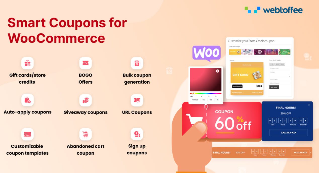 webtoffee smart coupons for woocommerce