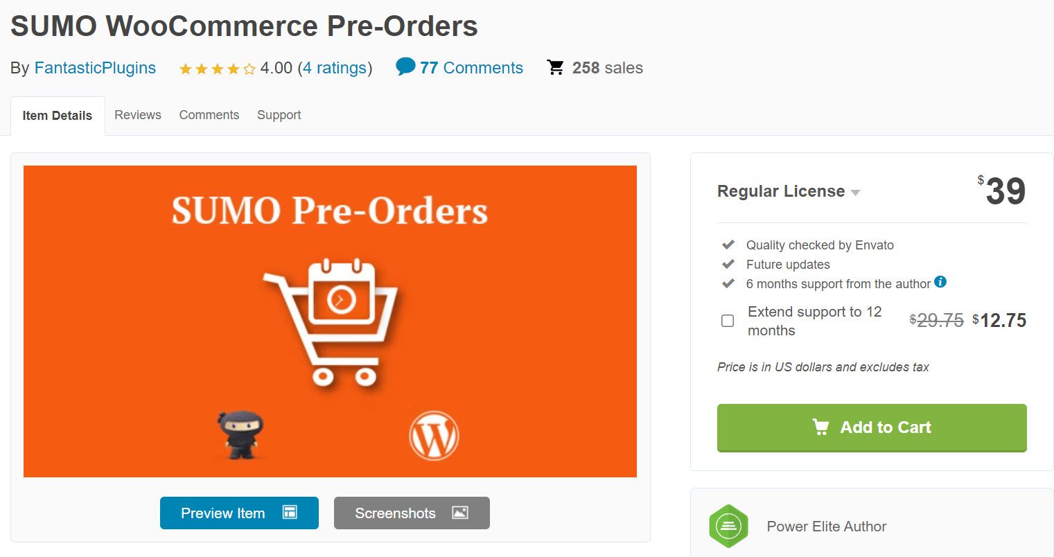 sumo woocommerce pre orders 