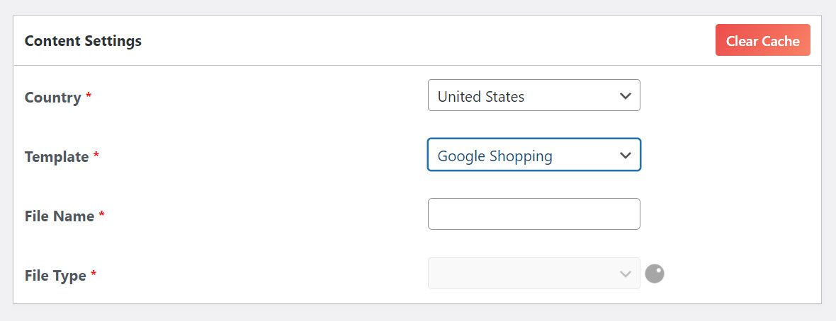 google shopping content settings