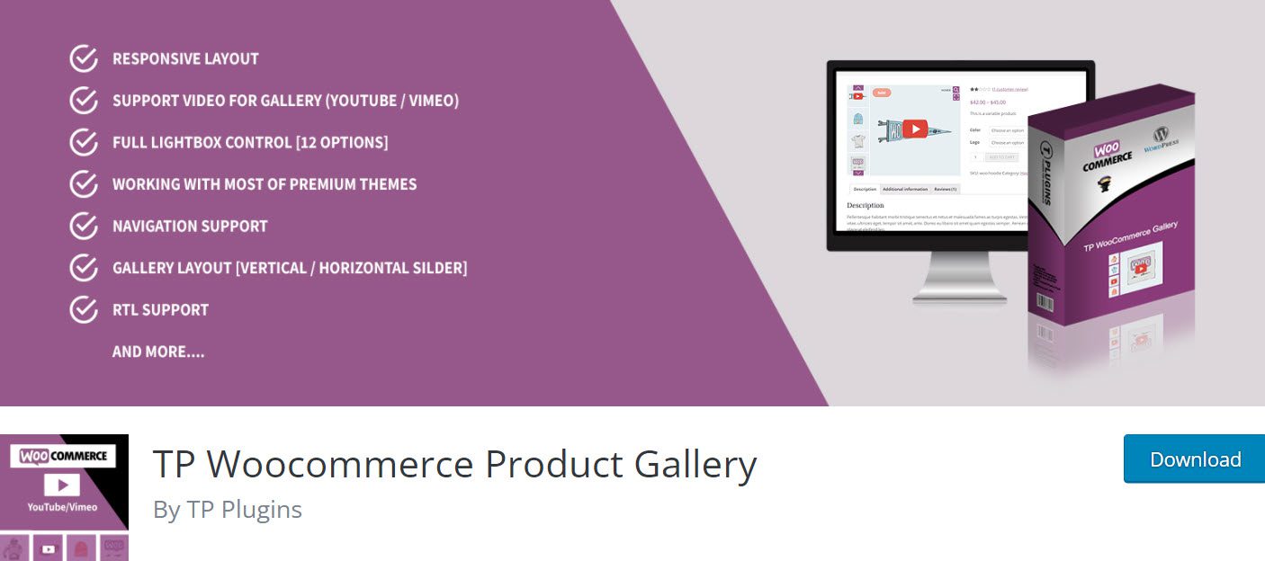 tp woocommerce product gallery 