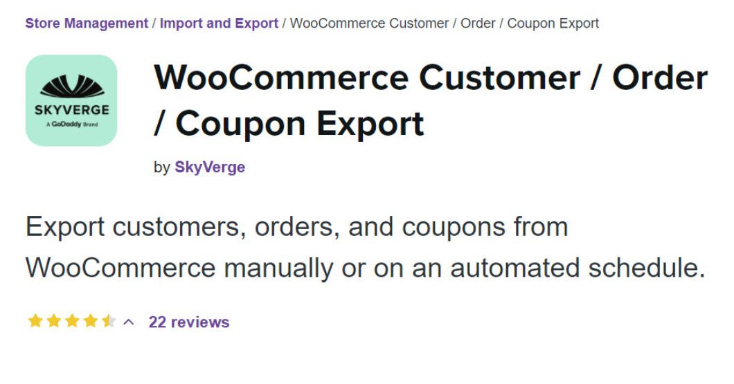 woocommerce customer order export 