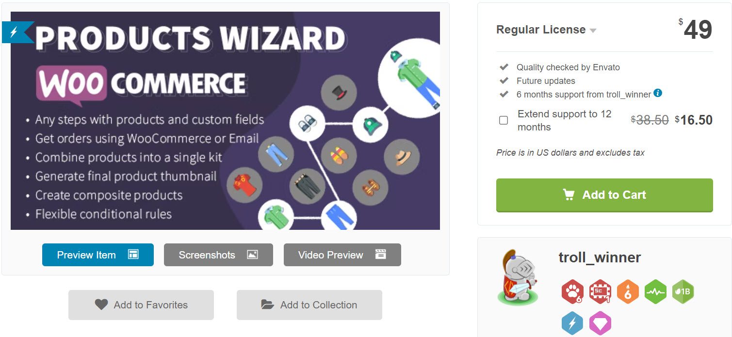 woocommerce products wizzard