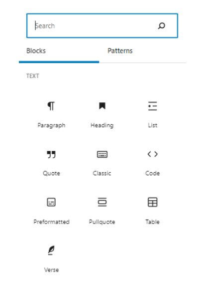 wordpress blocks