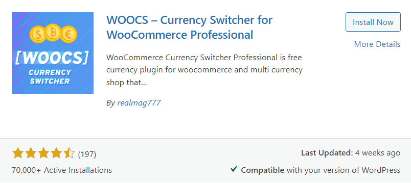 free woocommerce addon currency switcher