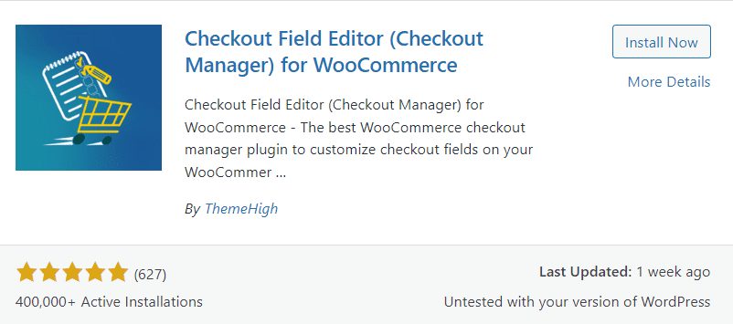 top free woocommerce addons wordpress - checkout editor