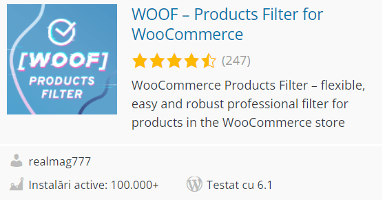 woof product filter woocommerce addon